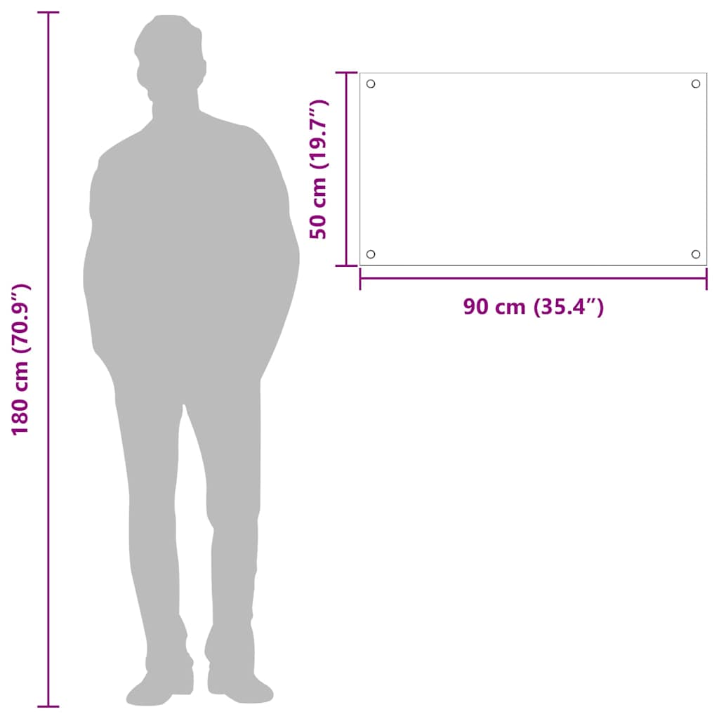 Kitchen Backsplash Light grey 90 x 50 x 0.6 cm Tempered Glass